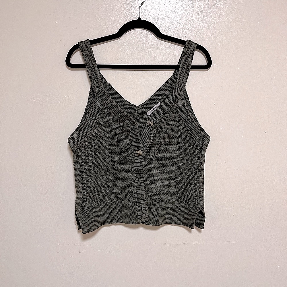 MADEWELL woven vest sz M